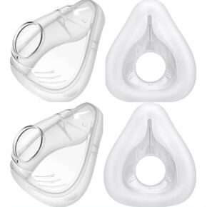 (2 PCS) AirFit F20 Replacement Headgear Cushion Gel Silicone Coverage Full Face Compatible on Original Frame Superior Value Durable Reuse Accessories Replacement Supplies (Large)