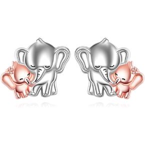 Goose/Dinosaur/Otter/Bee Earrings Sterling Silver Animal Stud Earrings Cute Animal Jewelry Gifts for Women Girls
