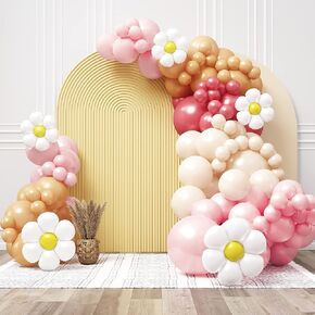 HOUSE OF PARTY Rainbow Balloon Arch Kit -135 Pcs Colorful Pride Balloons Included for Balloon Garland, Arch, and Fiesta Decorations for Easter Party Decorations, Baby Girl Birthday and Party Supplies! in Kuwait