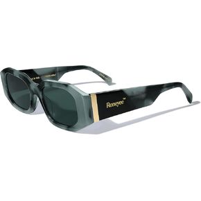 Womens Rectangle Trendy Sunglasses Octagon Sunglasses Men Cool Sun Glasses Retro Shades UV Protection Fashion Acetate