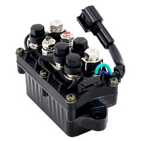 63P-81950-00-00 مرحل لياماها 4 السكتة الدماغية محرك خارجي 4 السكتة الدماغية F150 و 250 40HP 50HP 60HP 75HP 90HP 115HP 150HP 200HP 225HP 250HP TRM6003 قارب تقليم التتابع 2 دبابيس استبدال 63P819500000 TRM6003