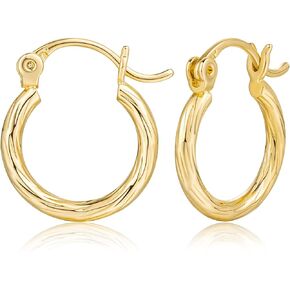 14K Gold Hoop Earrings for Women 14K Gold Earrings Gold Earrings for Women Beloved Click-Top Clasp Minimalist Hoop Earrings Small Chunky Gold Hoop Earrings Endless Hypoallergenic Gold Jewelry 12mm 30mm