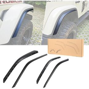 4 PCS JL Front & Rear Fender Flares Compatible with 2018-2023 Jeep Wrangler JL & JLU Unlimited Sahara (Not Fit High Clearance Fender Flares,Not fit 4xe))