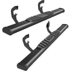 TAC Sidewinder Running Boards Fit 2007-2018 Chevy Silverado/GMC Sierra 1500 | 2007-2019 2500/3500 Regular Cab Pickup Truck 4" Drop Side Steps Nerf Bars Rock Slider Fine Texture Black in Saudi Arabia