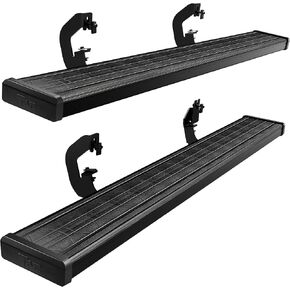 TAC Sidewinder Running Boards Fit 2007-2018 Chevy Silverado/GMC Sierra 1500 | 2007-2019 2500/3500 Regular Cab Pickup Truck 4" Drop Side Steps Nerf Bars Rock Slider Fine Texture Black