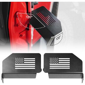 Upgraded 120° Wrangler Foot Pegs for Jeep Wrangler JK JL 2007 to 2024 & Jeep Gladiator JT 2020 to 2023, Jeep Wrangler Accessories door foot rest (US Flag Pattern)