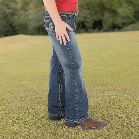 بنطلون جينز Wrangler Boys 20X Vintage Boot Cut، سوريل in Kuwait