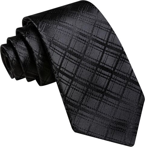 باري وانغ ربطات العنق للرجل الحرير نحيل العلاقات 3.1 "(8 سنتيمتر) مخطط المنسوجة كليب الرجال رباطات للرقبة الأعمال الزفاف الكلاسيكية in Kuwait