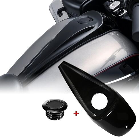 غطاء وحدة التحكم بالوقود الناعم من الألومنيوم وغطاء خزان الغاز لطراز Harley 2008-2023 Touring in Kuwait