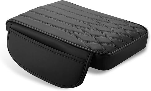 1 PC Car Armrest Cover with Pocket, Waterproof Soft Leather + Memory Cotton Center Console Armrest Protector in Saudi Arabia