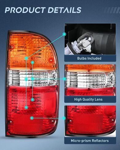 Nilight Taillight Assembly Compatible with 2001 2002 2003 2004 Toyota Tacoma Rear Lamp Replacement OE Style Passenger Side in Saudi Arabia