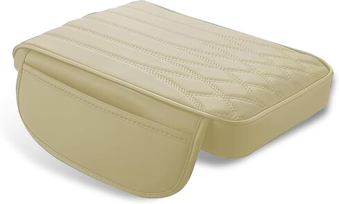 قطعة واحدة من غطاء مسند ذراع السيارة مع جيب، جلد ناعم مقاوم للماء + واقي مسند ذراع وحدة التحكم المركزية من قطن الذاكرة in Kuwait