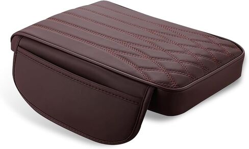 1 PC Car Armrest Cover with Pocket, Waterproof Soft Leather + Memory Cotton Center Console Armrest Protector in Saudi Arabia