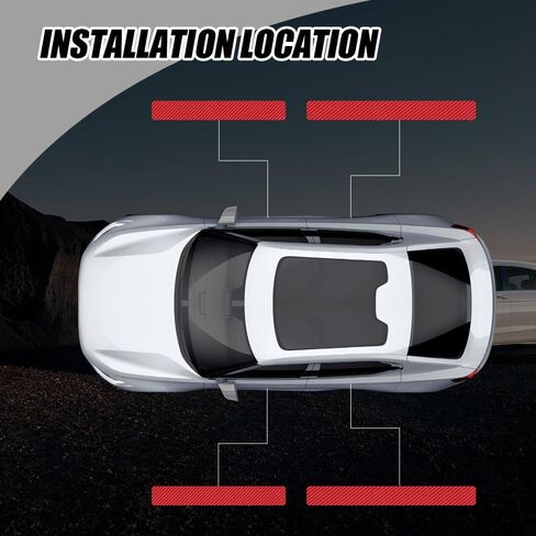 4PCS Car Door Sill Protector, Car Door Threshold Protection, Door Steps Covers Scratch Pad Protective Films, Carbon Fiber Welcome Pedal Scratch Cover Sticker Suitable for Car SUV Truck (White) in Saudi Arabia