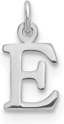 14K White Gold Cutout Letter Initial Charm Pendant (Length 9.65mm Width 6.84 mm) in Kuwait