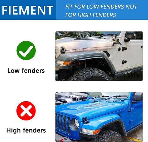 4 PCS JL Front & Rear Fender Flares Compatible with 2018-2023 Jeep Wrangler JL & JLU Unlimited Sahara (Not Fit High Clearance Fender Flares,Not fit 4xe)) in Saudi Arabia
