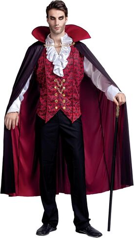 Spooktacular Creations Halloween Vampire Costume for Adult Halloween Costumes Party Events in Saudi Arabia