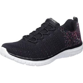 Skechers Sport Women's Women's Virtue 7 Wide Sneaker, Black/Black=BBK