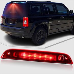 High Mount Stop Lamp LED Third Brake Light Compatible with Jeep Patriot SUV 2007-2017 Rear Center LED 3rd Brake light Replacement