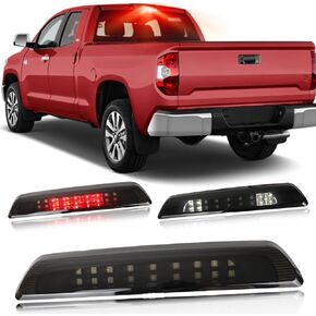 High Mount Cargo Lights LED 3rd Third Brake Light Assemblies Compatible with Toyota Tundra Truck 2007-2021 Rear Center LED 3rd Brake light Replacement (STYLE A)