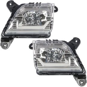 labwork Fog Lights Assembly Replacement for 2019 2020 2021 Chevy Silverado Clear Lens Bumper Fog Lamp Left+Right Side (Bulbs+Bezel+Switch)