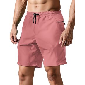 TUONROAD Mens Swim Trunks with Compression Liner 2 in 1 Board Shorts 7 Inch Quick Dry Swimming Shorts with Zipper Pockets