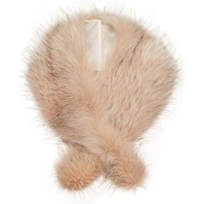 Futrzane Classic Shawl - Faux Fur Stoles Wraps for Women - Large Fake Fur Scarf