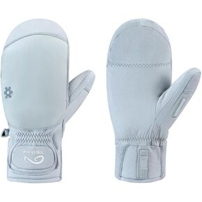 ANTILOOZ.Eve-Mittens-2024REG, Ski Gloves Snow Gloves, Waterproof Snowboard Gloves for Cold Weather, Windproof Warm Skiing Gloves