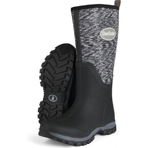 DaeRainy Rubber Rain Boots for Women Waterproof Boots Durable Neoprene Boots Insulated Mud Hunting Work Shoes for Outdoor Fsh Pond, Gradens,Hike,Farms
