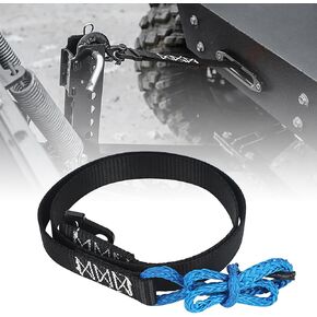 64in Plow Strap for ATV UTV Winch, Heavy Duty Snow Plow Lift Strap for Standard or Wide Winches, 3200lb High Tensile Strength