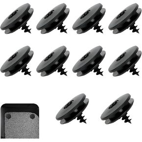 10 PCS Car Floor Mat Holders, 1.4 Inches x 0.79 Inches Non-Slip Durable Carpet Clips, Waterproof Car Mat Buckle Replacement, Universal for Cars, Trucks, SUVs (Black)