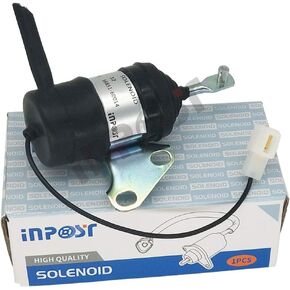 12V 16851-60014 Stop Solenoid For Kubota BX2230D RTV900R RTV900T B7410D BX1500D BX1800D Z482 Z602 D722 D902 D782 D622 Z402 16851-60010 16851-60011 16851-60012 16851-60013
