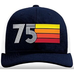 50th Birthday Gifts for Women Men Vintage 1975 Baseball Cap Ideas Gift Embroidery Party Hats Turning 50 Th