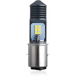 YSY 1Pcs H4 LED Motorcycle Headlight Bulbs Hi/Lo Beam 9003/HB2/HS1 Dual Color (Amber&White) 12 SMD 6000K 3030 Chips LED Scooter Fog Driving Lamp (H4, Amber&White)