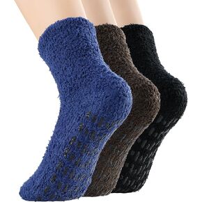 Zando Comfy Socks Fleece Socks Winter Socks Womens Grip Socks Women Cozy Gifts for Women Gifts for Elderly Women