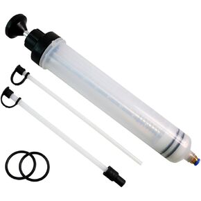 Automotive Oil Extraction Pump, Oil Change Injector with Hose, Manual Fuel Suction and Filling Device, Oil Change Vacuum Cleaner (7 Ounces/0.21 quarts/200 CC)