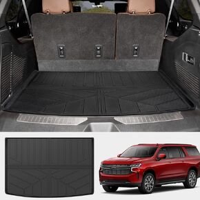 Seats Back Cover Fit for 2021-2024 Chevrolet Suburban/GMC Yukon XL 3rd Row Seats, Cargo Mat Trunk Mat Cargo Liner All Weather Seats Back Protector for Chevy Suburban Accessories