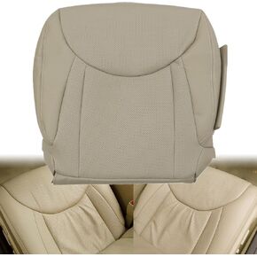 غطاء مقعد جلدي مثقوب بديل سفلي للسائق من GXARTS بلون أسمر متوافق مع Lexus LS430 2001 2002 2003 2004 2005 2006