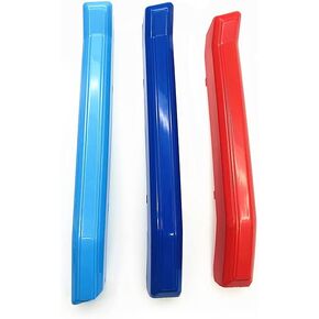 Swiss Flag Colors Auto Grille Inserts Stripes Trims, Center Kidney Grilles Decoration Compatible with Volvo XC60 2022-2023 Car Accessories Sports,Color B