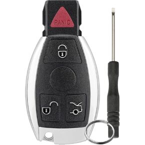 Remote Key Fob for 1997-2014 Mercedes Benz C CL E GL ML R S for 1997-2014 Mercedes MB E350 E320 ML350 SLK300 Keyless Entry Remote Control 4 Buttons IYZ3312 IYZ3317