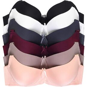 DailyWear Womens Everyday 6 Pack of Bras (40D, 4129p1)