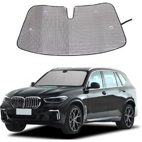 Car Windshield Sunshade Compatible with BMW X5 X6 X7 2019-2024，Front Window Sun Shade, Foldable Reflective Sun Visor,UV Rays Sun Visor Protector (Style A)