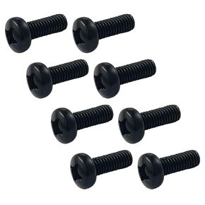 Rear License Plate Screws Black Compatible with Toyota Lexus Honda Acura M6-1.0 X 16mm 18-8 Stainless Steel 8 Pack