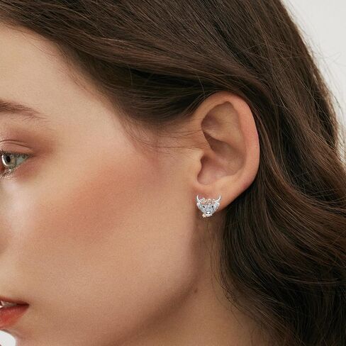 Axolotl/Highland Cow/Pig Earrings for Women 925 Sterling Silver Jewelry Stud Earrings Cute Fun Animal Earrings Gift for Christmas Birthday in Saudi Arabia