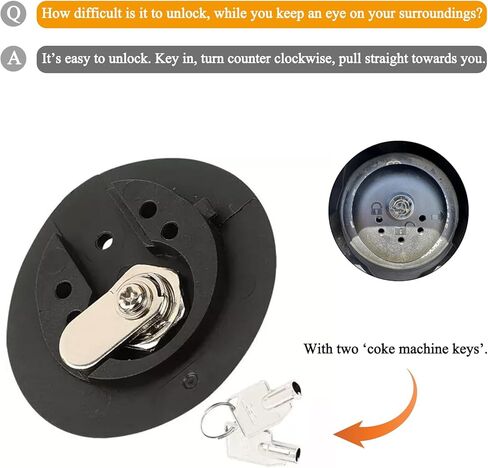 قفل غطاء خزان باب الوقود مع غطاء ومفاتيح متوافقة مع 2015-2023 فورد موستانج إسكيب غطاء غاز بديل لباب الوقود مع قفل قابس الوقود BU5Z-9C268-B in Kuwait