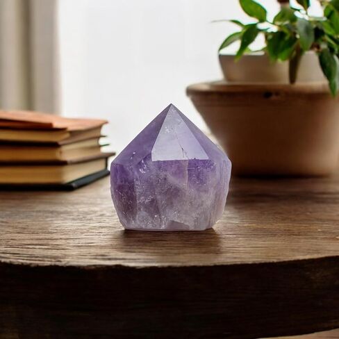 1 to 2 Lb of Pure Large Amethyst Crystal Natural Point – (Approximate Height 3 to 4.5 Inches) Purple Gemstone in Saudi Arabia