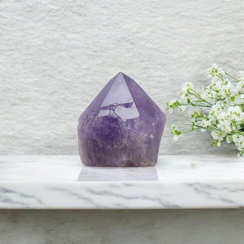1 to 2 Lb of Pure Large Amethyst Crystal Natural Point – (Approximate Height 3 to 4.5 Inches) Purple Gemstone in Saudi Arabia