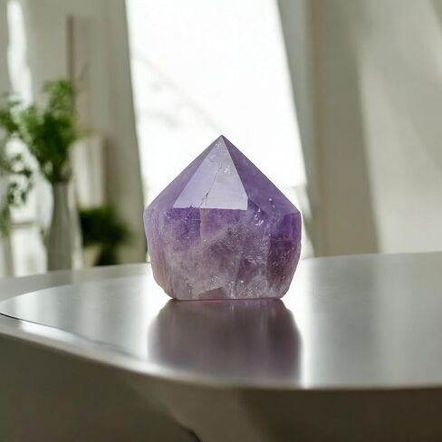 1 to 2 Lb of Pure Large Amethyst Crystal Natural Point – (Approximate Height 3 to 4.5 Inches) Purple Gemstone in Saudi Arabia