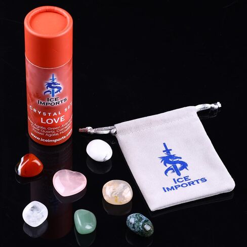 Manifestion Kits: 7 Crystals for Protection & Clearing Negative Vibrations - Engraved Black Obsidian, Howlite, Tiger's Eye, Flower Agate, Amethyst, Sodalite, & Dragon Blood, Release Energy Gift Set in Saudi Arabia