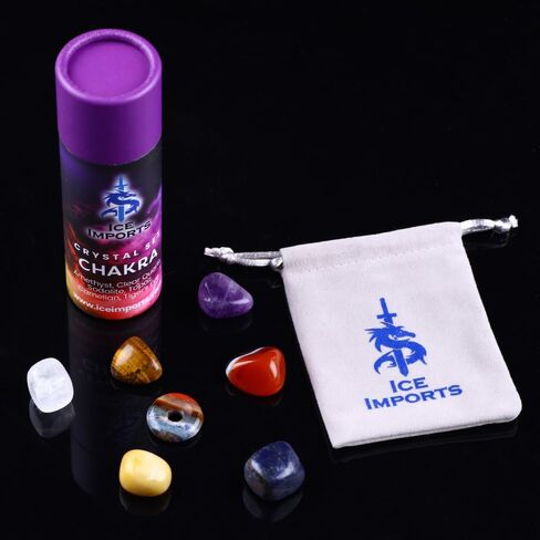 Manifestion Kits: 7 Crystals for Protection & Clearing Negative Vibrations - Engraved Black Obsidian, Howlite, Tiger's Eye, Flower Agate, Amethyst, Sodalite, & Dragon Blood, Release Energy Gift Set in Saudi Arabia